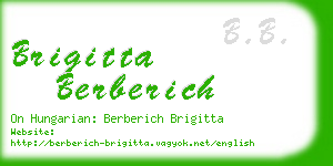 brigitta berberich business card